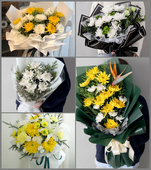 山东青岛莱西市马连庄镇管家屯村白事花束代送